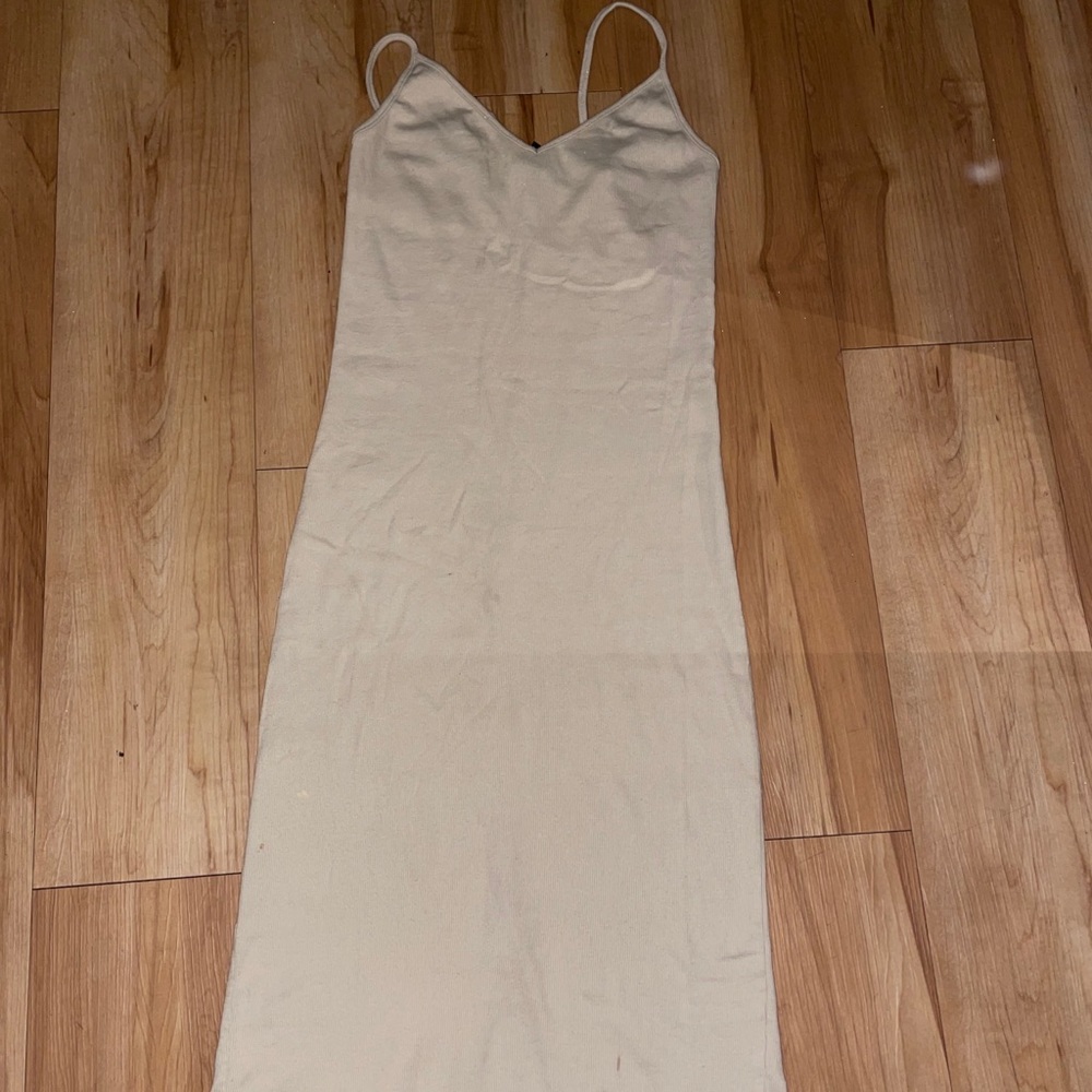 Tan Cream Forever 21 Dress
